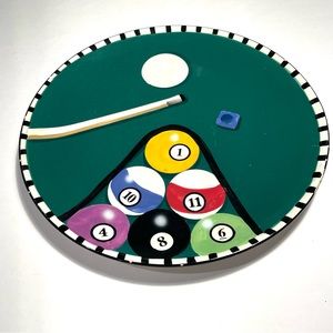 Billiard theme Got Game Signature Houseware Serving Platter